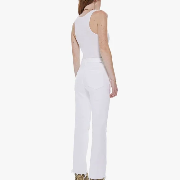 MOTHER High Rise White Jeans - Picture 2 of 11